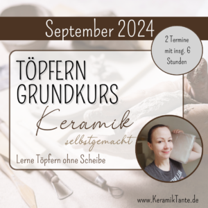 Töpferkurs: Grundkurs September 2024