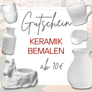 Töpferkurs Gutschein Keramik Bemalen